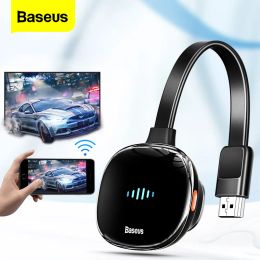 Box Baseus Wireless Display Adapter 4KHD Media Video Streamer TV Stick 4K HD Dongle 2.4G 5G Wifi Screen Mirror Receiver For TV Phone