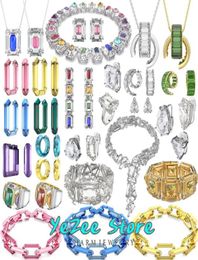 Pendant Necklaces Original 1 1 Trendy Austrian Crystal Mesmera Chroma Luxury Necklace Earrings Bracelet Romantic Jewelry Sets 2293605