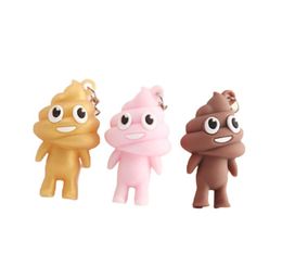 New Cute Spoof Poop Funny Three Dimensional Personality Keychain Pendant Charm Jewellery Key Chain Ring Accessories5286010