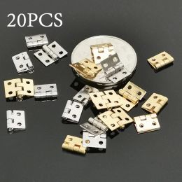 20PC Mini Hinge Hot For House Miniature Cabinet Wooden Box Cabinet Door Hinges Small Decorative Jewelry Home Hardware