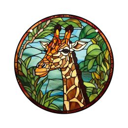 Stained Acrylic Giraffe Window Hanging Giraffe Acrylic Suncatcher, Birthday gifts, Giraffe decor gifts, room decoration