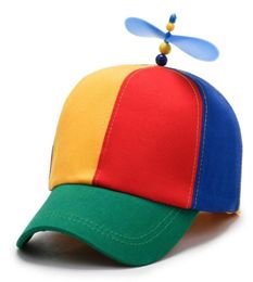 Ball Caps Bamboo Dragonfly Rainbow Sun Cap Funny Adventure Dad Hat Snapback Helicopter Propeller Design For Kids Boys Girls AdultB2379290