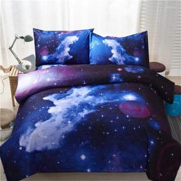 Bedding Sets Fantasy Nebula 3D Print Set Modern Galaxy Sanding Duvet Cover Starry Sky Bedclothes Twin Full Size41
