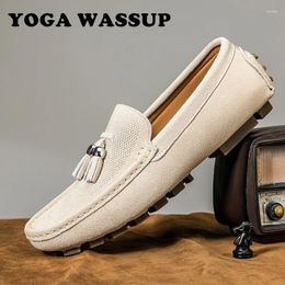 Casual Shoes YOGA WASSUP-Men's Leather Luxury Loafers Style Fashionable Good For Driving Comfortable Lazy Brand