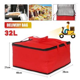 Storage Bags 12-inch Non-woven Seafood Preservation Aluminium Foil Baking Portable Cake Packaging Bag Spot Pizza Takeaway Insulation