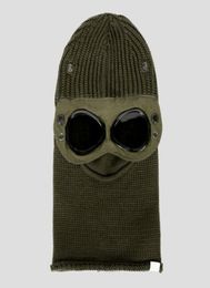 Goggle Balaclava Extra Fine Merino Wool Beanie Knit Hat Men Cap Outdoor Windbreak Hood Retains Heat Skull Caps Black Army Green3253628
