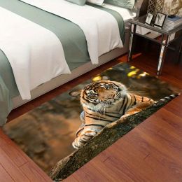 Animal Tiger Carpet for Living Room Decor Sofa Table Large Area Rugs Bedroom Bedside Foot Pad Hallway Balcony Welcome DoorMat