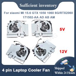 Pads Laptop CPU Cooling Fan For Xiaomi Mi Gaming Notebook 5V 12V 171502AA AD AB AK AM GTX1050 1060 RTX2060 EG75071S1C010/C020S9A