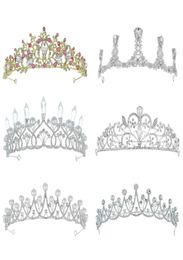 Selling Women Gold Silver Bridal Crwns Headpieces Rhinestones Crystals ss Wedding Crowns Hair Accessories9633820