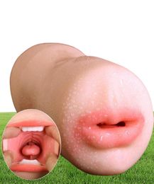 Belsiang Blowjob Male Masturbator Sex Toys For Men Oral Masturbation Cup Deep Throat Mouth Realistic Vagina Pussy Penis Massager C1894101