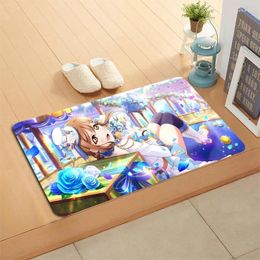 Carpets Love Live! Sunshine!! Anime Doormat Home Mat Machine Made Anti Slip Carpet Living Room/Hallway Bath Christmas Gift 0629