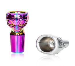 Aluminium Alloy Hookah Pipe Metal Magnetic Bowls Connexion size 19mm male Random Colour metal pipes9619917