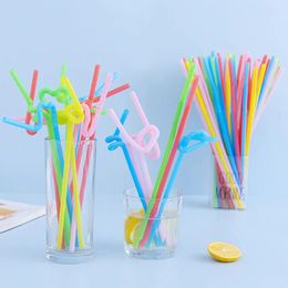 Drinking Straws 100PCS Multicolor Extra Long Plastic For Party Weddings Celebrations Bar Juice Supplies Cocktail