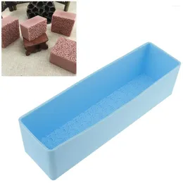 Baking Moulds Rectangle Roses Loaf Soap Silicone DIY Cold Processing Cake Tool