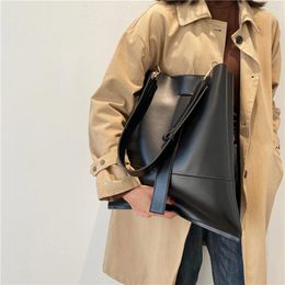 Bag Designer Luxury Fashion Women High Capacity Bucket Crossbody Shoulder Bags Big PU Leather Handbags For Ladies Trending
