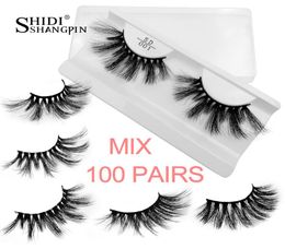 wholesale bulk 25mm mink lashes 20/30/40/50/100 pairs soft long false eyelashes natural y fake eyelash extension eye makeup3087420