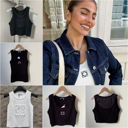 womens designer tank top loewew tank tanktop fashion for woman tank top embroidery logo summer short black short tops women for girl sewing pattern younger anagram yu