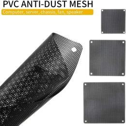 6cm 8cm 12cm PVC Black Computer Fan Dust Filter Net Dustproof Cover Guard PC Cooler Fan Mesh Case