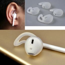 1-6Pairs Sports Ear Hooks for Apple Airpods 1 2 Ear Cover Ear Tips Anti Slip Lostproof Silicone Ear Grip Headphone Accessories