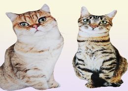 50cm lifelike plush cat pillow stuffed 3D print animal cat throw pillow home decoration gift for car people 2203048029368