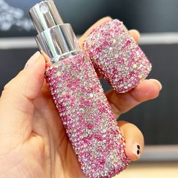 10ml Crystal Refillable Perfume Atomizer For Travel Cologne Atomizer Diamond Rhinestone Spray Bottle With Luxury Gift Fragrance