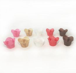 Baking Cupcake liners cases Lotus shaped muffin wrappers molds stand oil release paper sleeves 5cm pastry tools Birthday Party Dec1593723