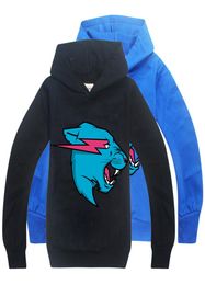 Mr Beast kids hoodies Spring and Autumn 614t Kids Boys Long Sleeve Hoodies Sweatshirts 120160cm kids designer clothes boys SS3415662662