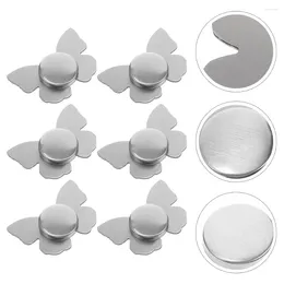 Shower Curtains 6 Pcs Magnetic Dining Table Pendant Curtain Weights Fabric Cloth Fixing Magnets Stainless Steel Tablecloth Fixator Clips
