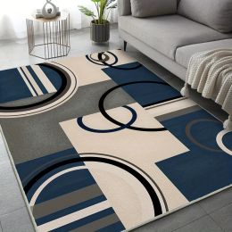 Nordic Geometric Carpet for Living Room Decor Sofa Table Large Area Rugs Kitchen Hallway Balcony Rugs Bathroom Non-slip Foot Pad