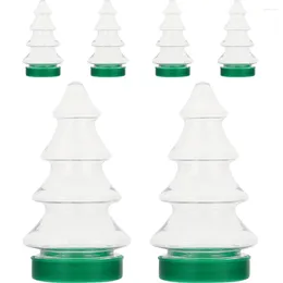 Storage Bottles Candy Bottle Christmas Jar Tree Cookie Treats Container Xmas Party Favors Lid