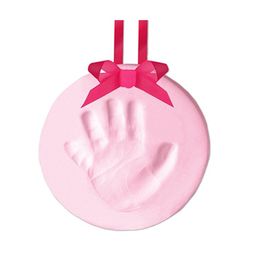 Baby Infant Handprint Footprint Non-Toxic Soft Air Dry Clay Casting Parent-Child Polymer Hand Foot Inkpad Fingerprint DIY Model