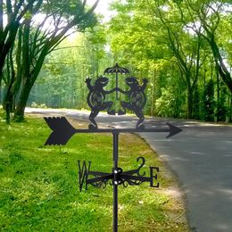 Frog Weathervane Silhouette Art Black Metal Return In Peace Wind Vanes Outdoors Decorations Garden For Roof Yard Building