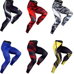 Pants Gym Fiess Running Sweatpants Street Basketball Highelastic Compression Sports Tights Soccer Training Workout Men's Pants