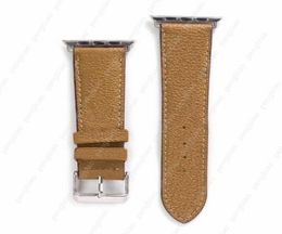 Designer Strap Gift Watchbands for Watch Band 42mm 38mm 40mm 44mm iwatch 3 4 5 SE 6 7 bands Leather Straps Bracelet Fashion Wristband Print Stripes watchband2499711