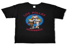 Los Pollos Hermanos T Shirt Men Funny 100 Cotton TShirt O039Neck Short Sleeve Street Tees Shirt XS3XL Casual Printed Tops3880372