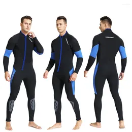 Women's Swimwear 3MM Men's Long Sleeve Zipper Wetsuit Neoprene Material Keep Warm Outdoor Swimming Kayaking Surfing Drifting M-3XL