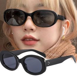 Sunglasses Luxury Vintage Oval Fashion Women Retro Female Sun Glasses Trendy Brand Designer UV400 Lady Shades Eyewear Lentes