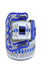 Fashion Belts for women mens designer simon Shiny Rhinestones Multicolor1732 belts6495804