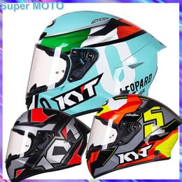 Motorcycle Helmets KYT Double Lens Helmet Full Face Racing Anti-Fog Off Road Lightweight Breathable Four Season