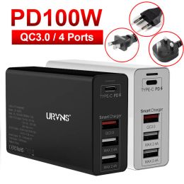 Trimmers Urvns 100w Type C Wall Charger with Pps Pd3.0 Qc3.0 Afc Fcp Fast Technology, Usbc Laptop Adapter for Book Pro 16", Iphone 11