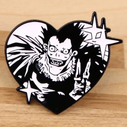 Anime Ryuk Brooches for Clothes Enamel Pins Lapel Pins for Backpack Japanese Manga Badges Jewellery Accessories Gifts