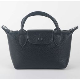 2024 Mode Design hochwertiges Litchi -Muster Top Getreide Leder lässig Frauen Weiche Tasche Schulter Handtasche