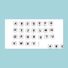 Other Set Of 26Pcs Alphabet Letter Food Grade Bpa Sile Chewing Beads For Teething Necklace In 26 Letters Drop Delivery Jewellery Loose Dhqux