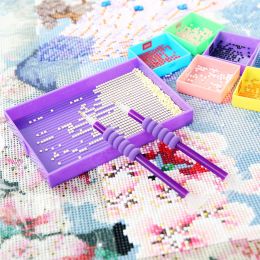 47pcs 5D DIY Diamond Painting Tools Kits Drill Plate Tool Set Mosaic Glue Pen Storage Containers Diamond Embroidery Accessories