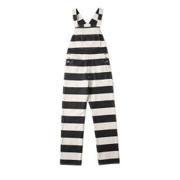 Pants Bob Dong Prisoner Striped Overalls Vintage Men's Motorcycle Biker Racing Pants