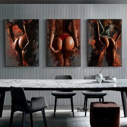 Modern Graffiti Abstract Nude Woman Posters Prints Wall Art Canvas Painting Girls Sexy Body Pictures for Home Bed Room Decor