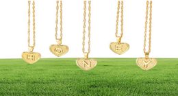 Mode Gold Platted Heart Alphabet Initial Halskette für Frauen Buchstabe Halskette Schmuck 51228164094495