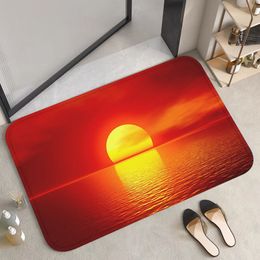 Washable Non-slip Kitchen Rug Boho Sun Sunshine Living Room Floor Carpet Bath Mats House Entrance Mat Custom Carpets Home Rugs