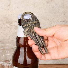 LKKCHER Spaceship Design Beer Bottle Opener Cool Corkscrew Gift Set Personalised Space Movie Souvenir Present for Space Fans Men