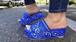 Women039s Comfy Bandana SlipOn Slippers Slide Indoor Outdoor Flipflops Beach Shoes Summer Toe Flip Flops NonSlip3740175
